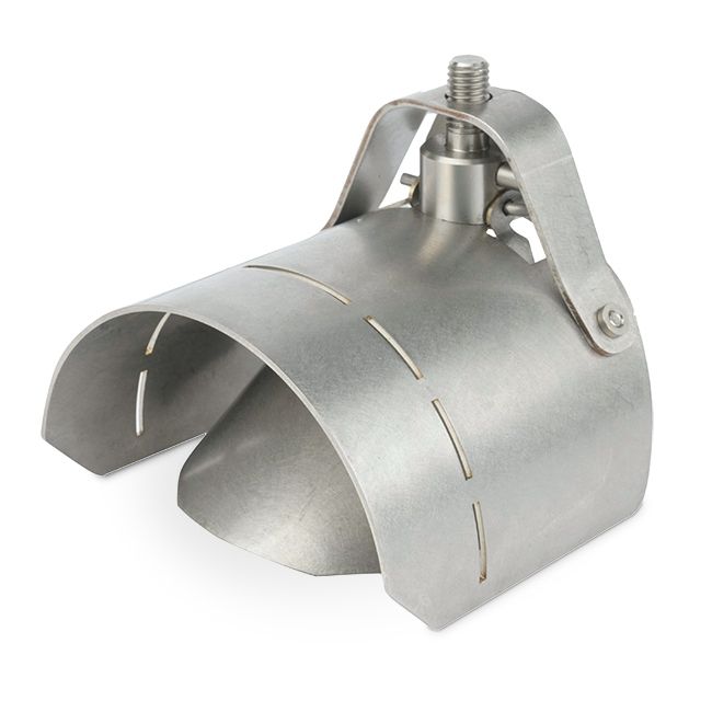 A stainless steel rat blocker